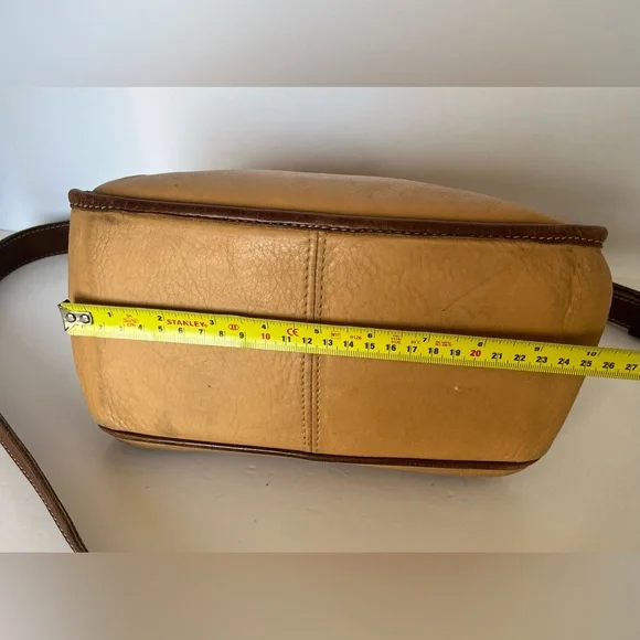 VINTAGE Roots Two-Tone Tribe Leather Crossbody Bag - Picture 10 of 16